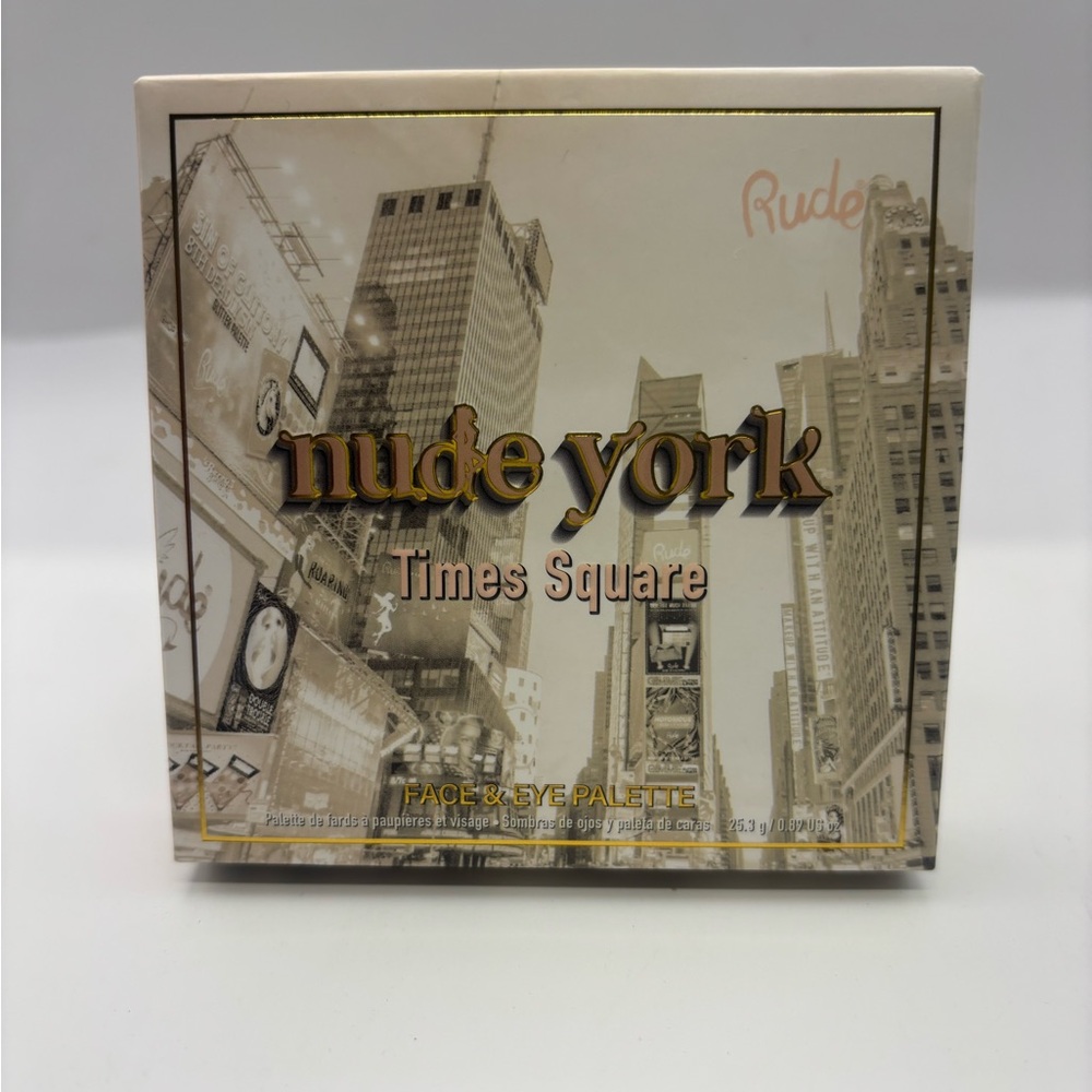 RUDE Nude York Face & Eye Palette - Pink Beige Mix